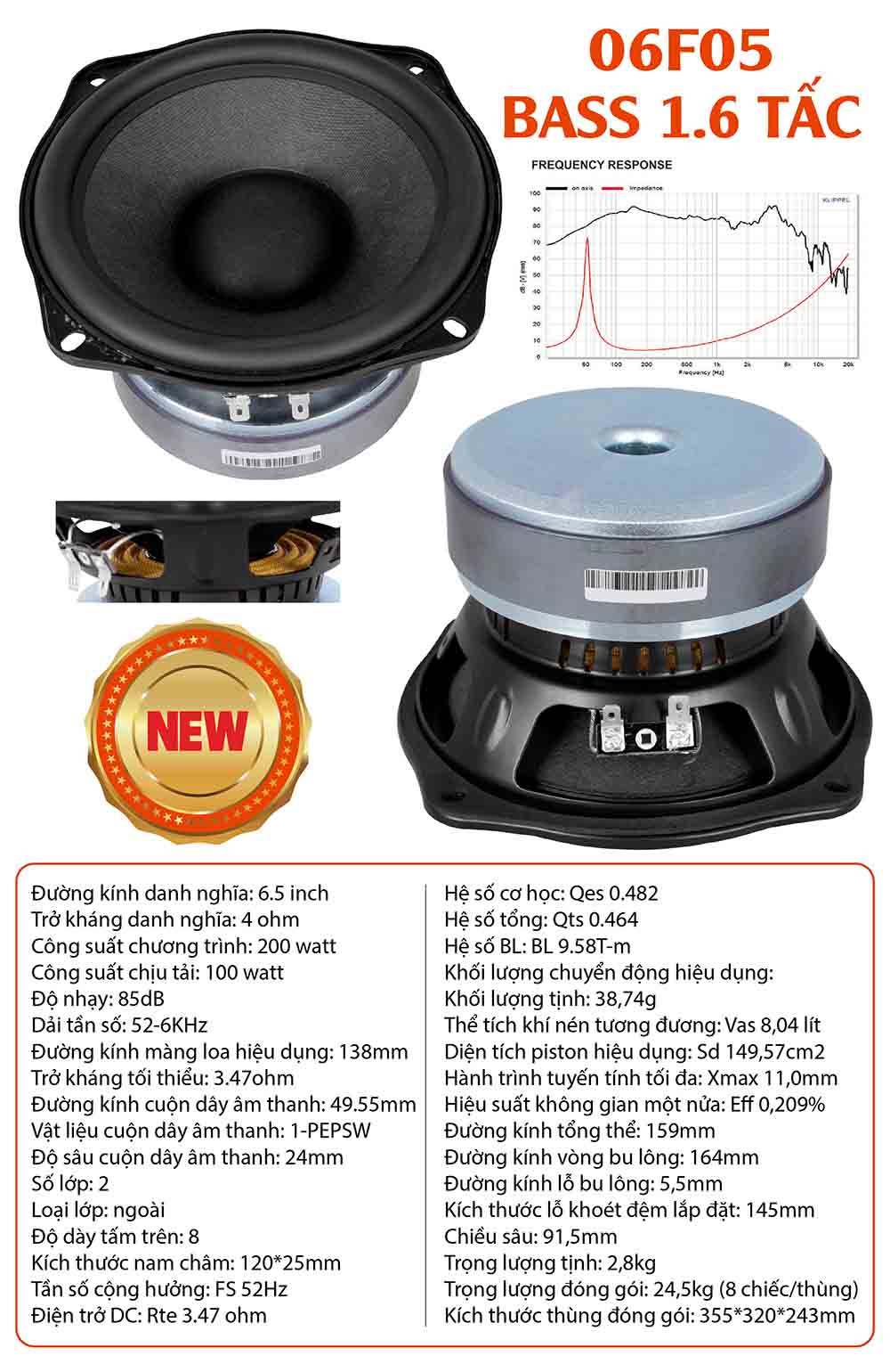 Bass 1.6 tấc 06F05