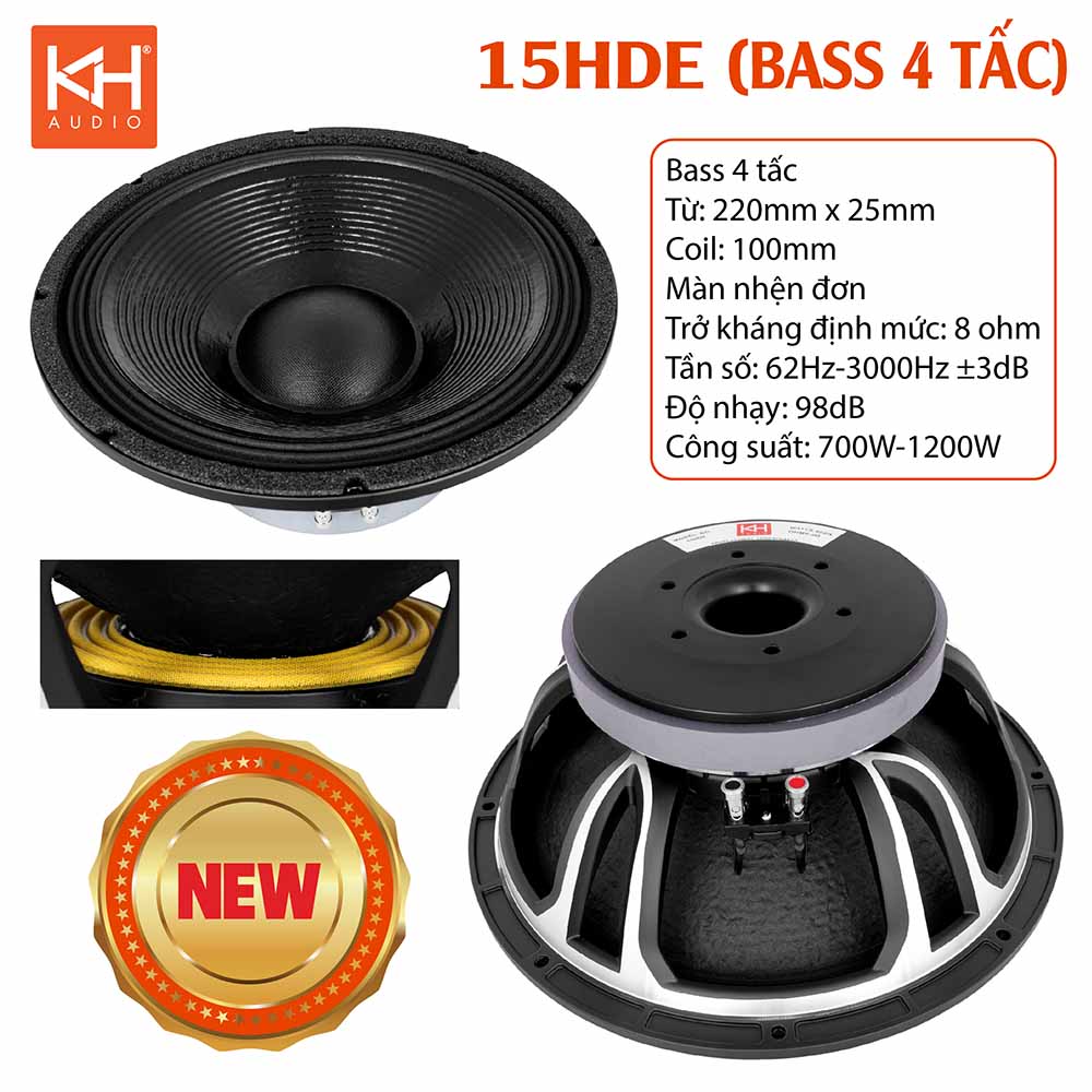 Bass 4 tấc 15HDE