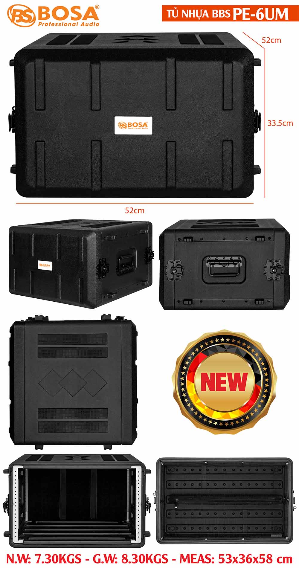 TỦ NHỰA BBS BOSA PE-6UM