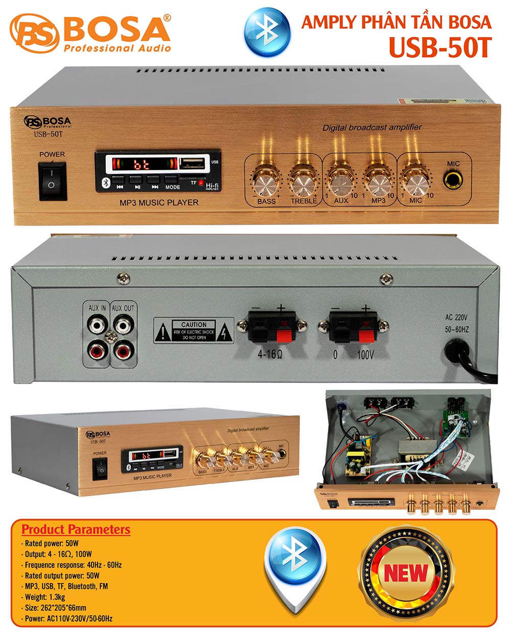Amply phân tần bosa USB-50T