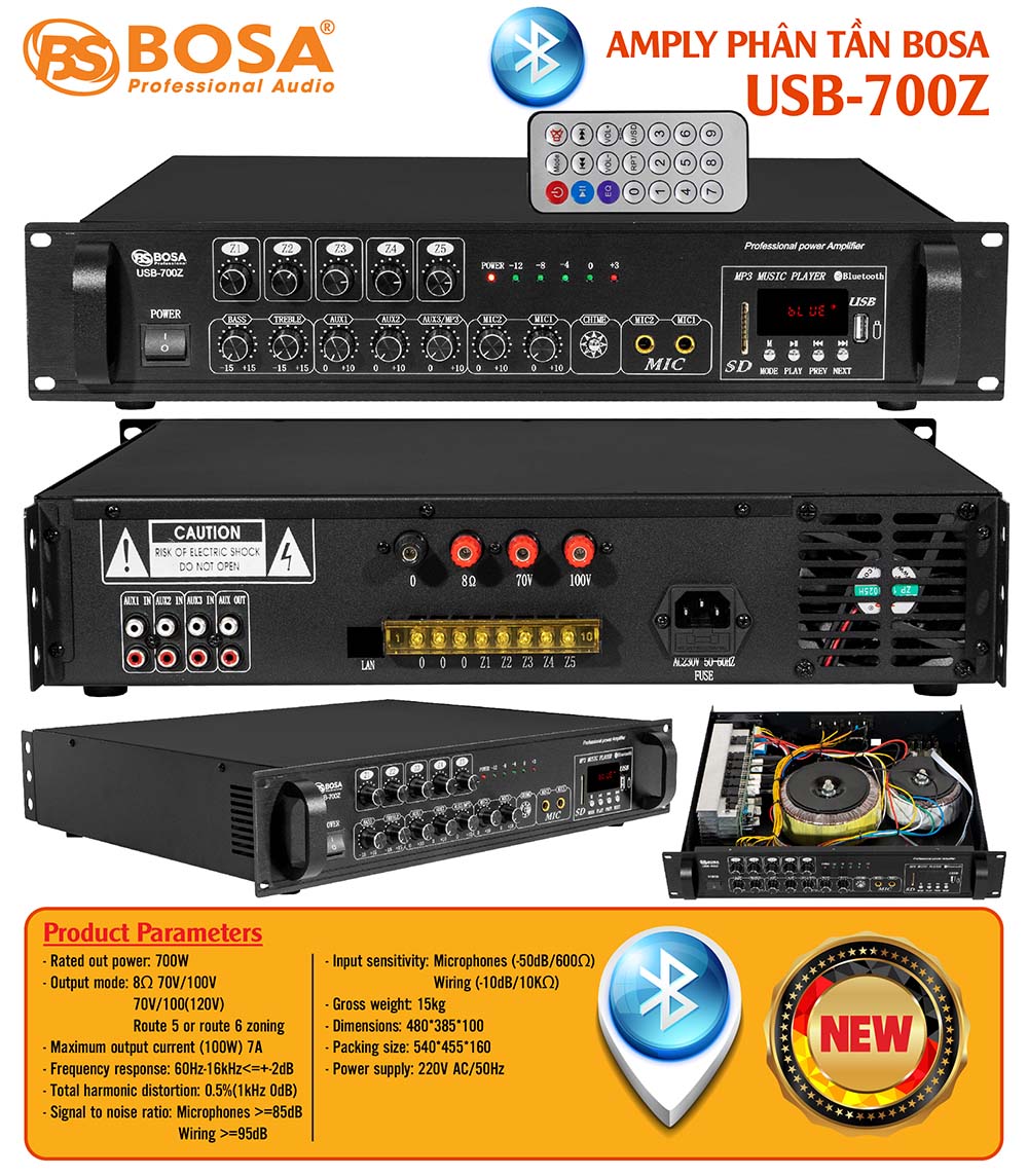 Amply phân tần bosa USB-700Z