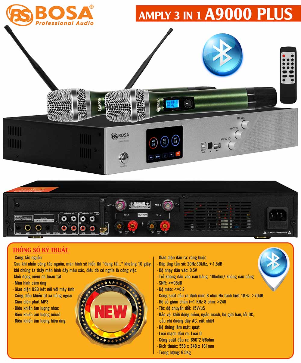 AMPLY 3 IN 1 BOSA A9000 PLUS