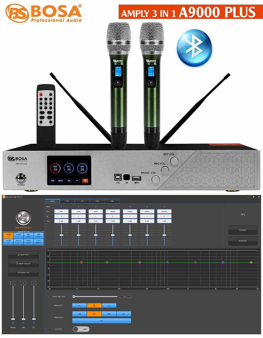 AMPLY 3 IN 1 BOSA A9000 PLUS