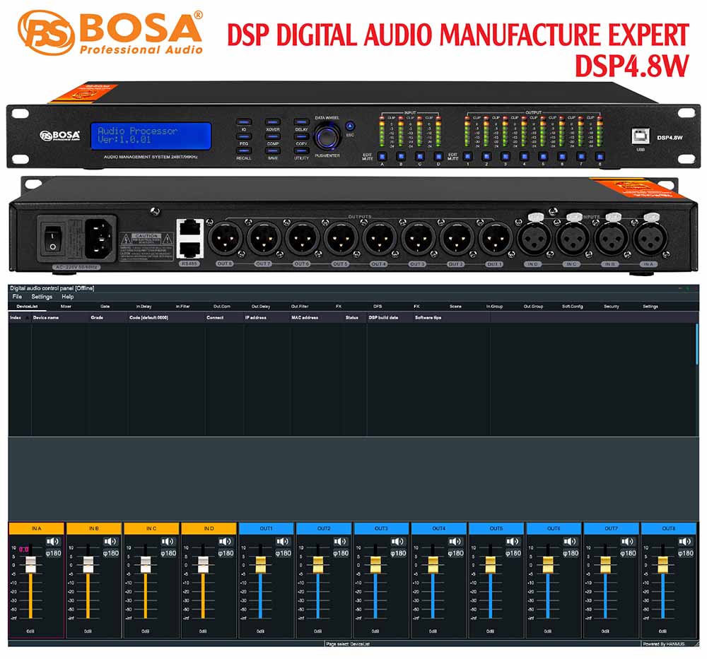 DSP DIGITAL AUDIO MANUFACTURE EXPERT BOSA DSP4.8W