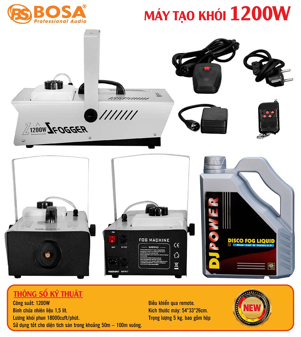 Máy tạo khói bosa 1200W