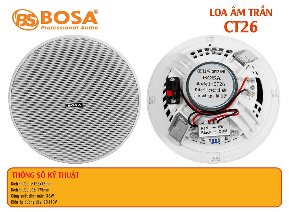Loa âm trần bosa CT26