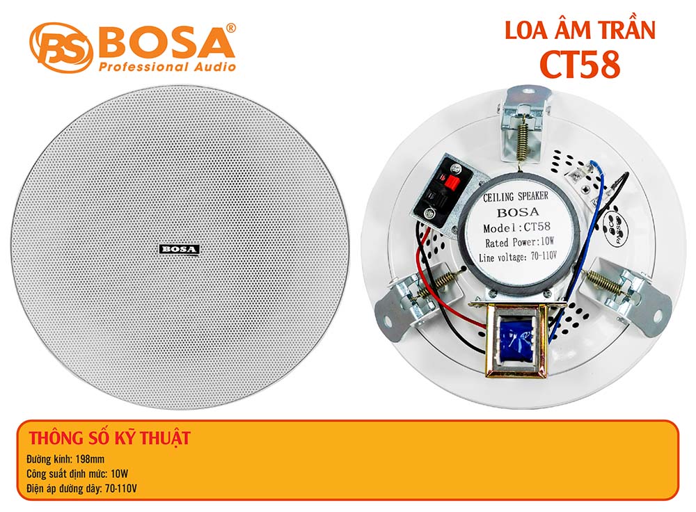 Loa âm trần bosa CT58