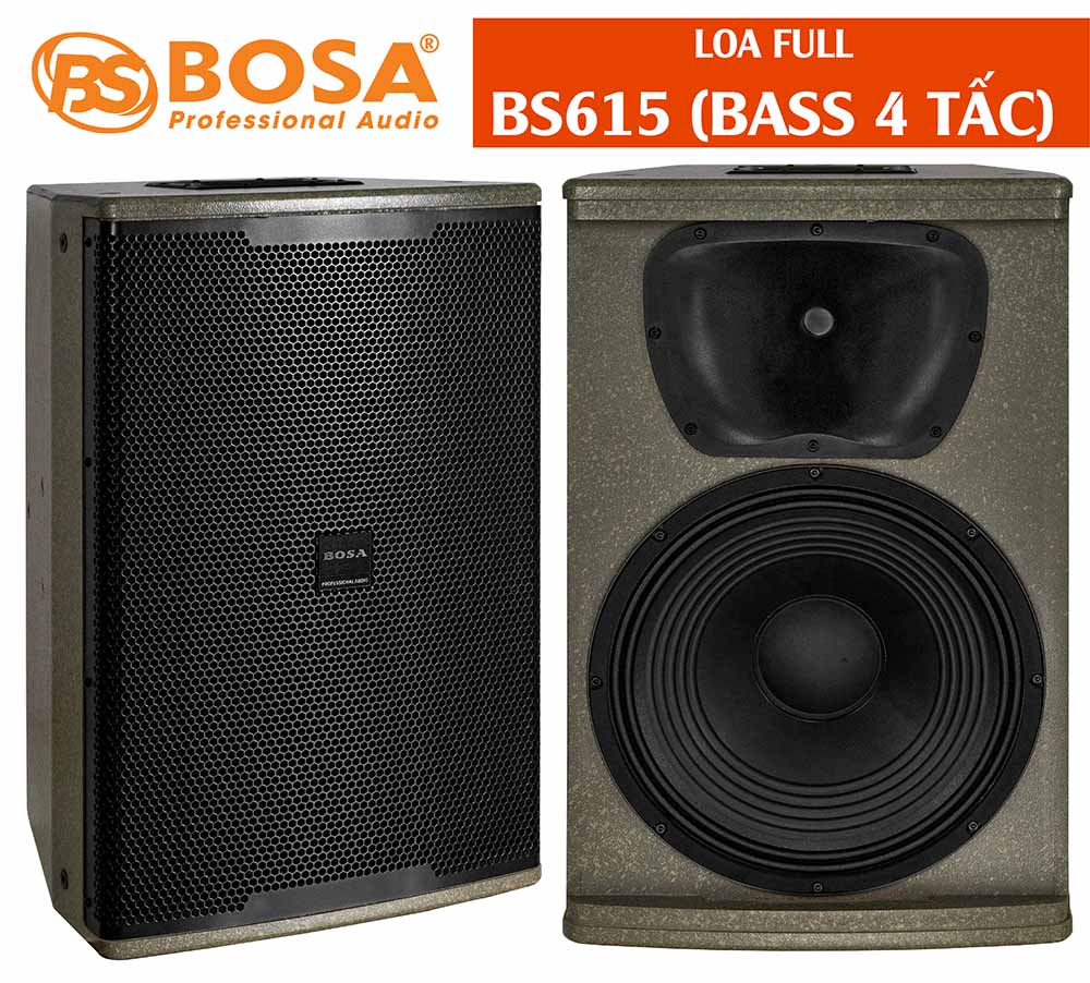 Loa full bosa BS615 (Bass 4 tấc)