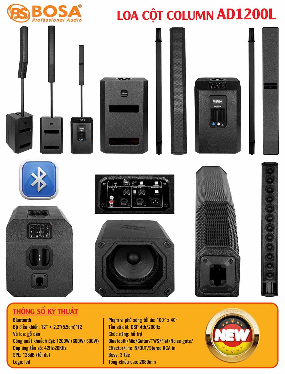 Loa cột column bosa AD1200L