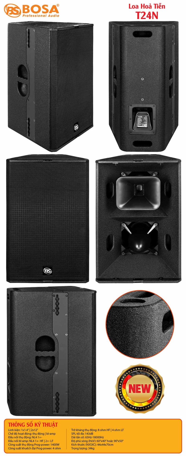 Loa hoả tiễn bosa T24N