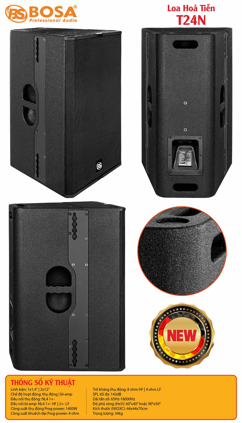 Loa hoả tiễn bosa T24N