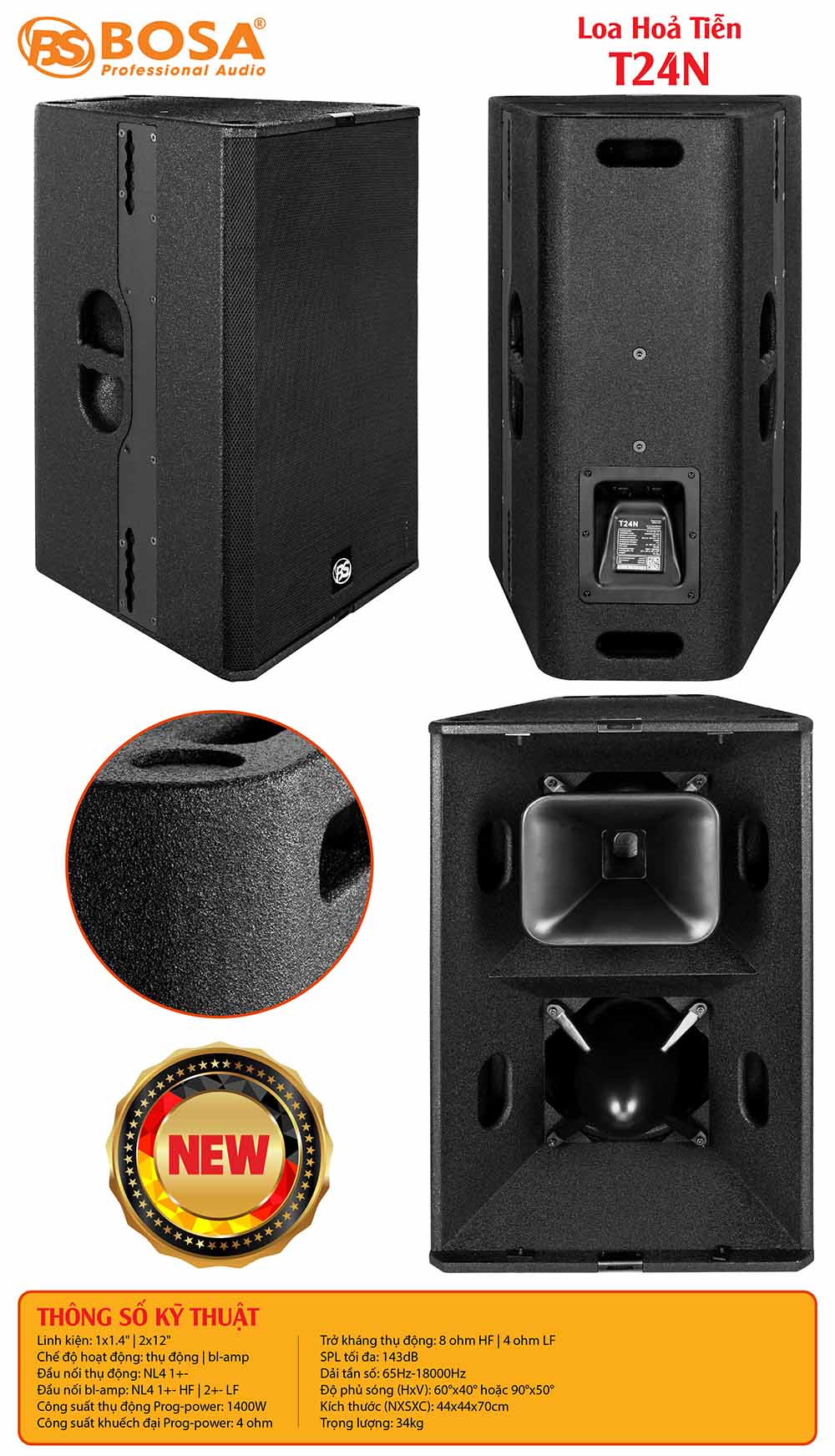 Loa hoả tiễn bosa T24N