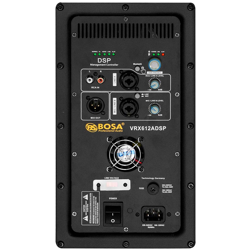 Loa công suất bosa VRX612ADSP (BASS 3 TẤC) BLUETOOTH