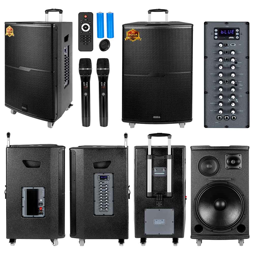 Loa kéo di động bosa PA1500 (Bass 4 tấc)