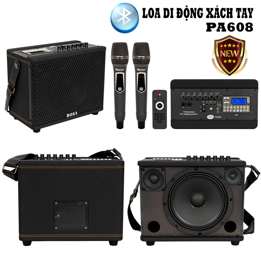 LOA DI ĐỘNG XÁCH TAY BOSA PA608