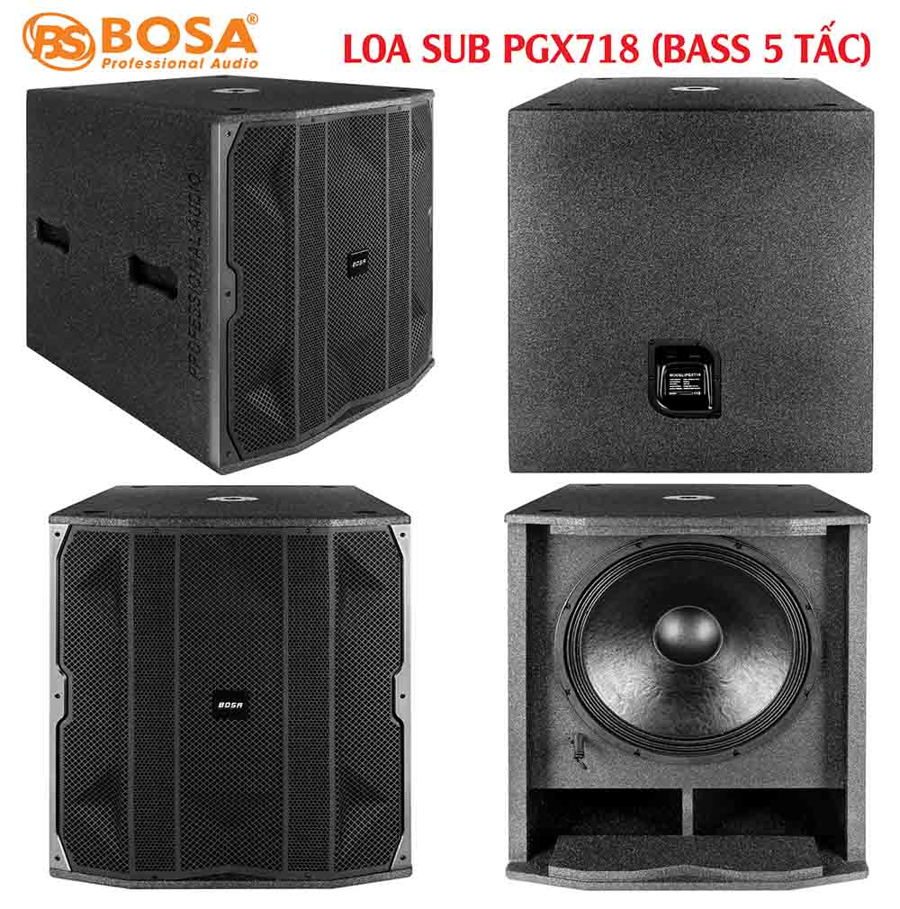 Loa sub bosa PGX718 ( Bass 5 tấc)
