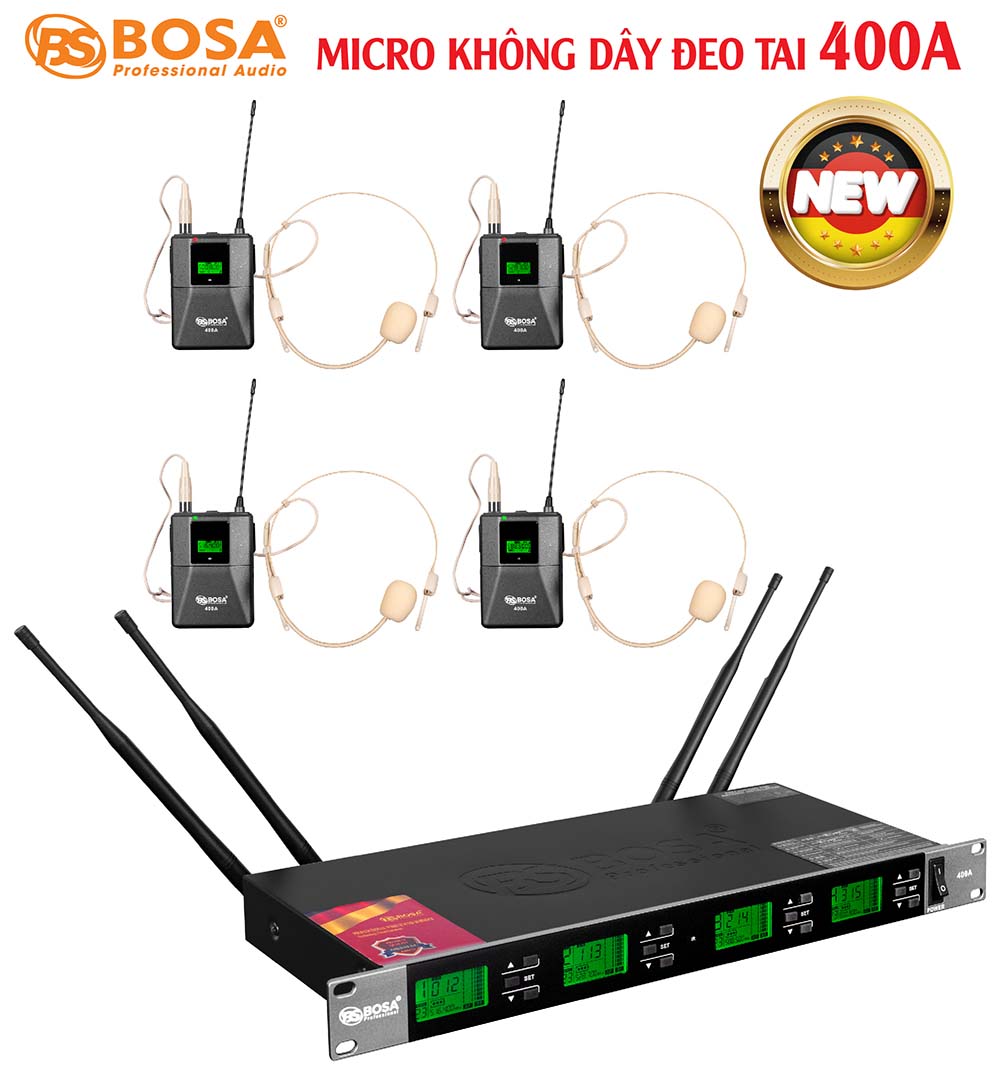 Micro không dây đeo tai bosa 400A