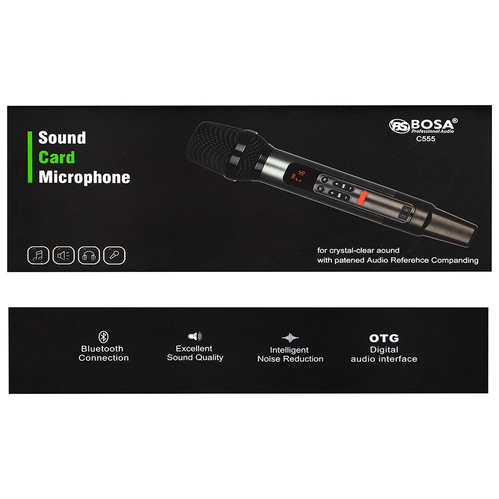 Microphone card âm thanh bosa C555