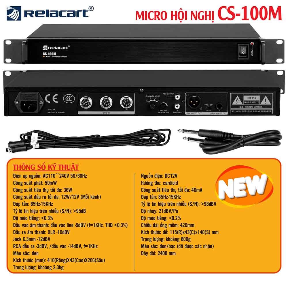 Micro hội nghị relacart CS-100M-D-C
