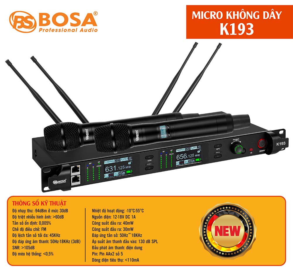 Micro không dây bosa K193