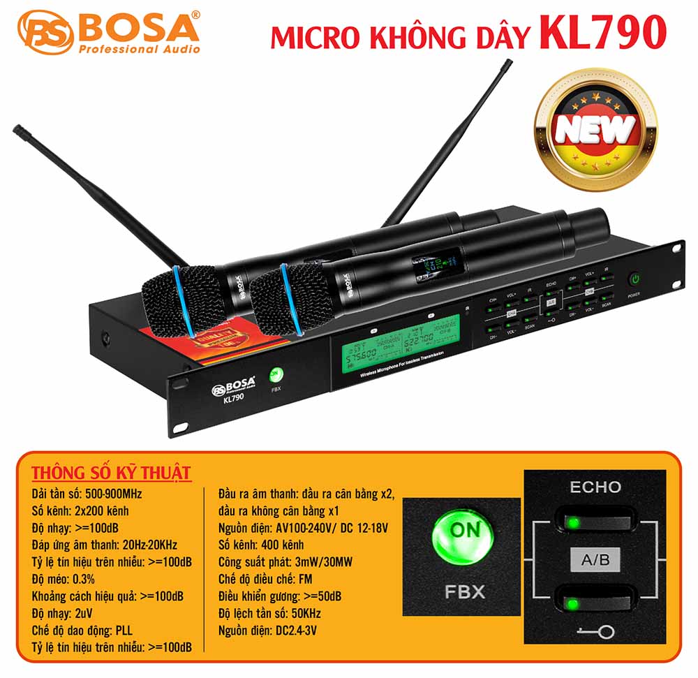 Micro không dây bosa KL790