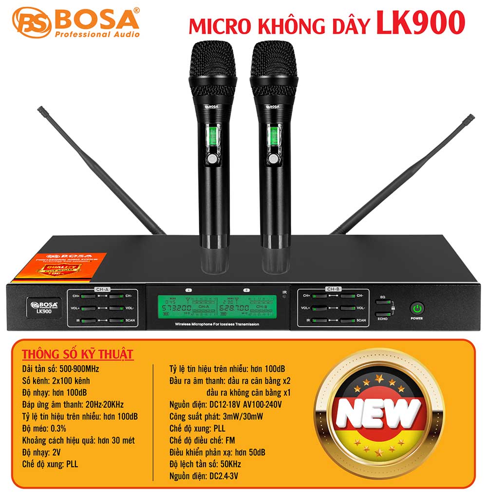 Micro không dây bosa LK900