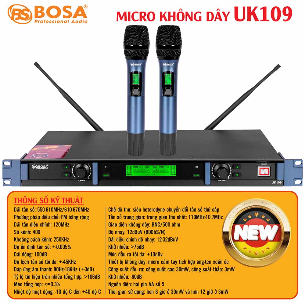 Micro không dây bosa UK109