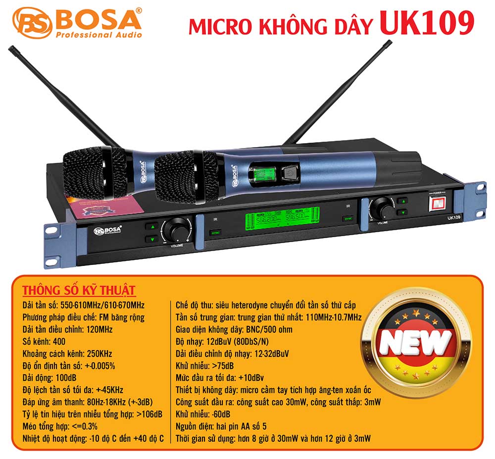 Micro không dây bosa UK109