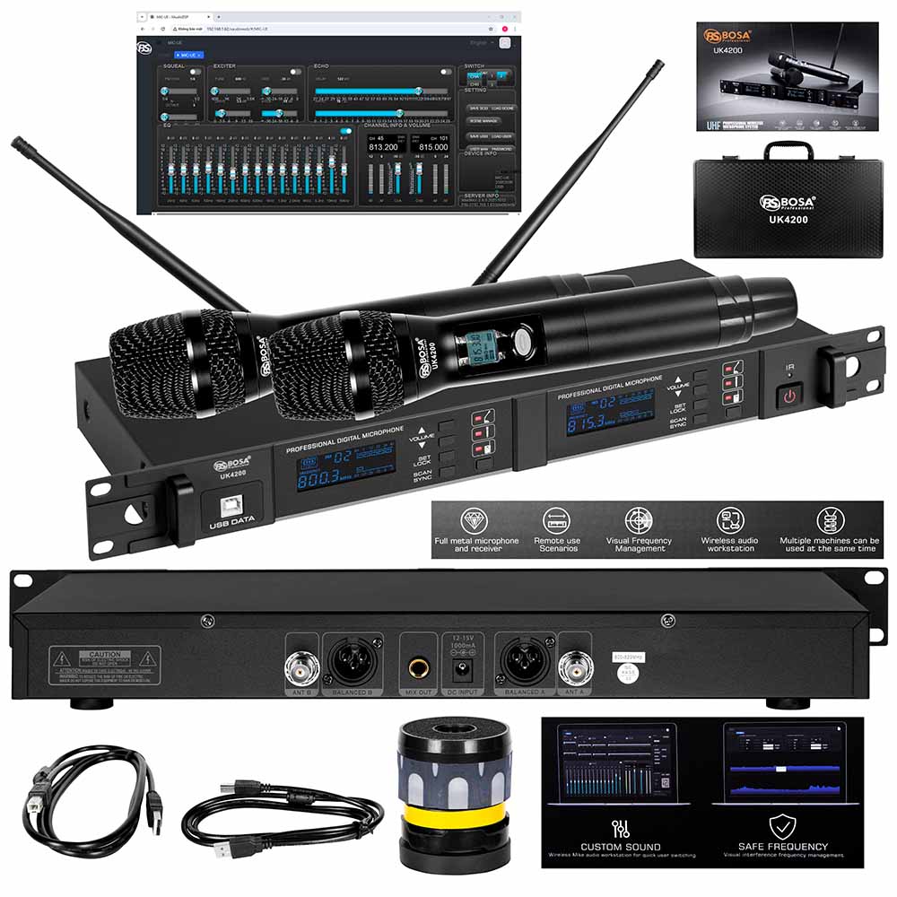 Micro không dây bosa UK4200 (đen)