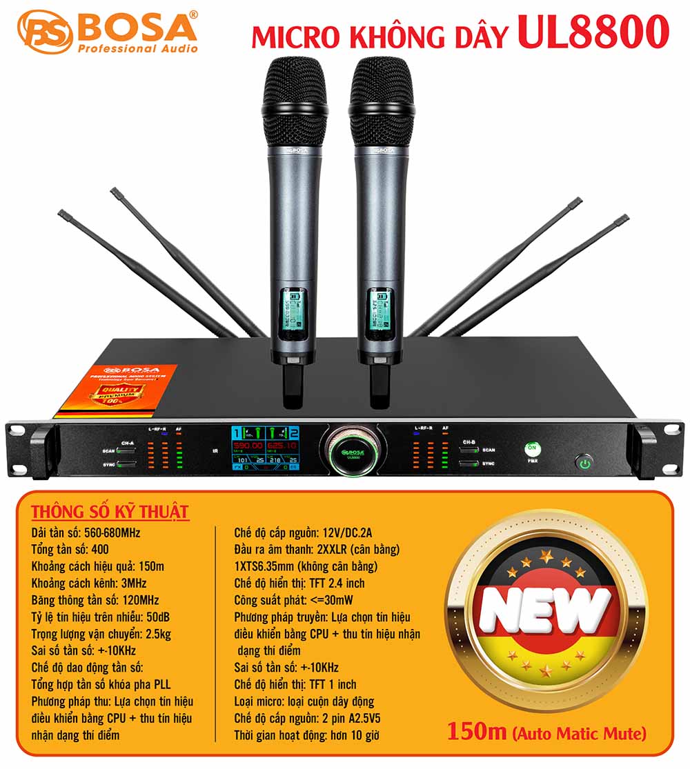 Micro không dây bosa UL8800