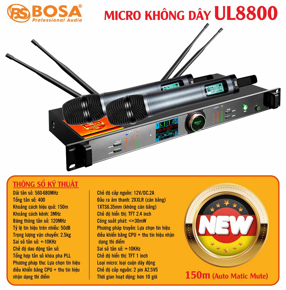 Micro không dây bosa UL8800