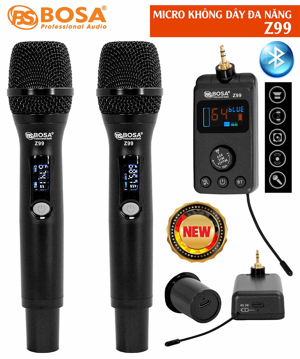 Micro không dây đa năng bosa Z99 (Bluetooth)