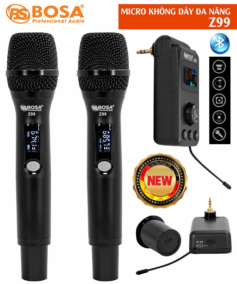 Micro không dây đa năng bosa Z99 (Bluetooth)