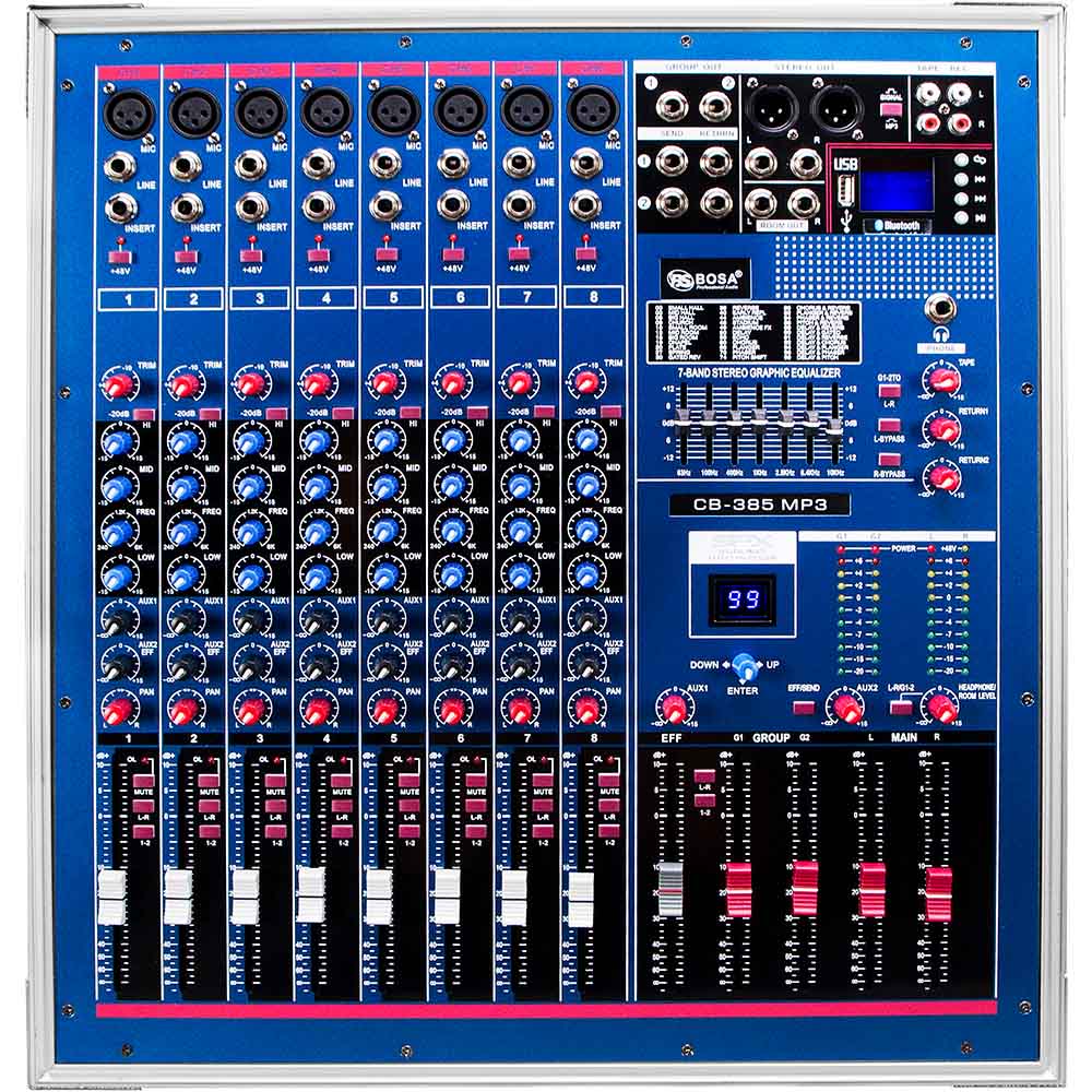 Mixer công suất CB-385 MP3 (Bluetooth)