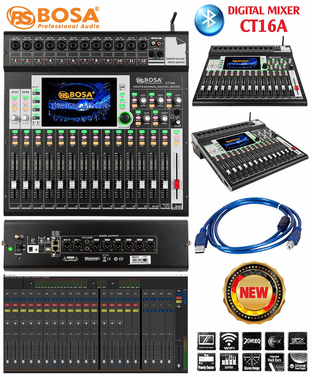 Digital mixer bosa CT16A - Bluetooth