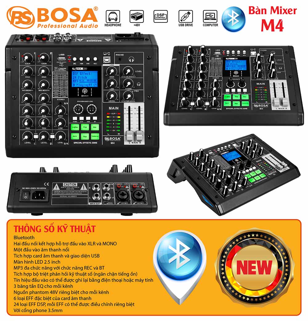 Mixer bosa M4 Bluetooth