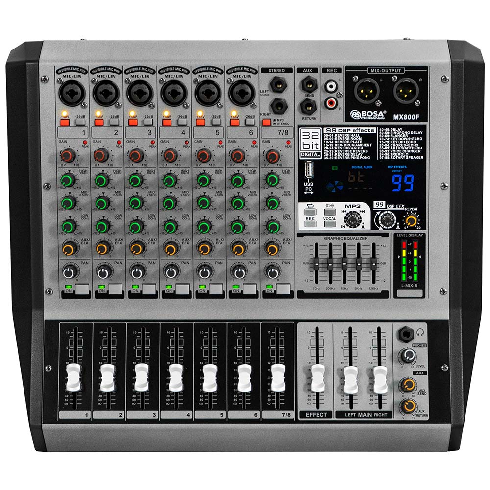Bàn mixer công suất bosa MX800F