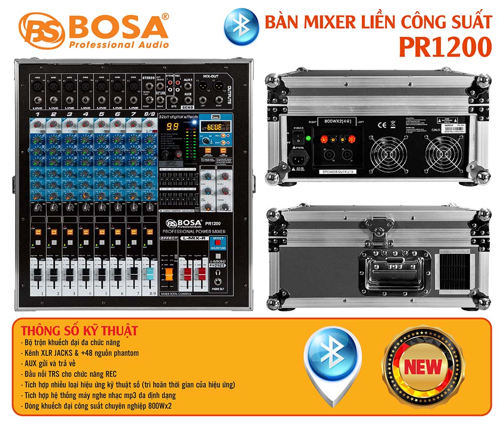 Bàn mixer liền công suất PR1200