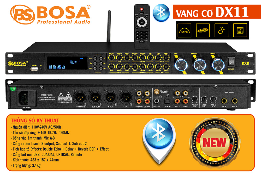 Vang cơ bosa DX11 vàng