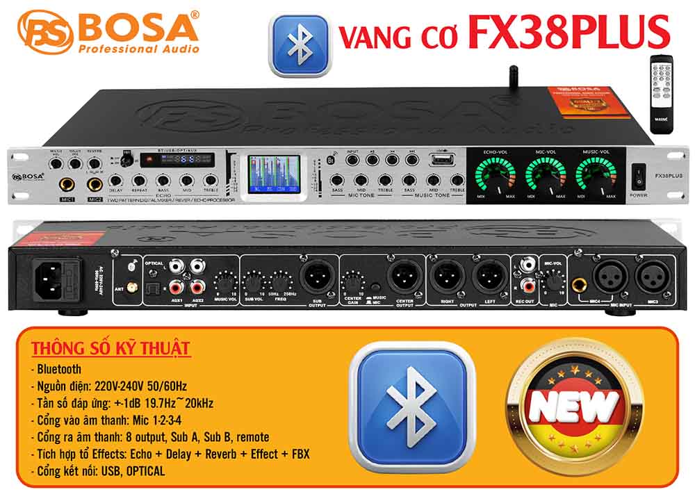 Vang cơ bosa FX38PLUS (Bluetooth)
