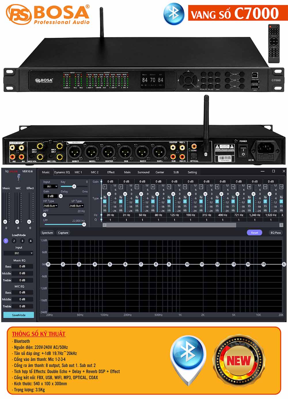 Vang số Bosa C7000