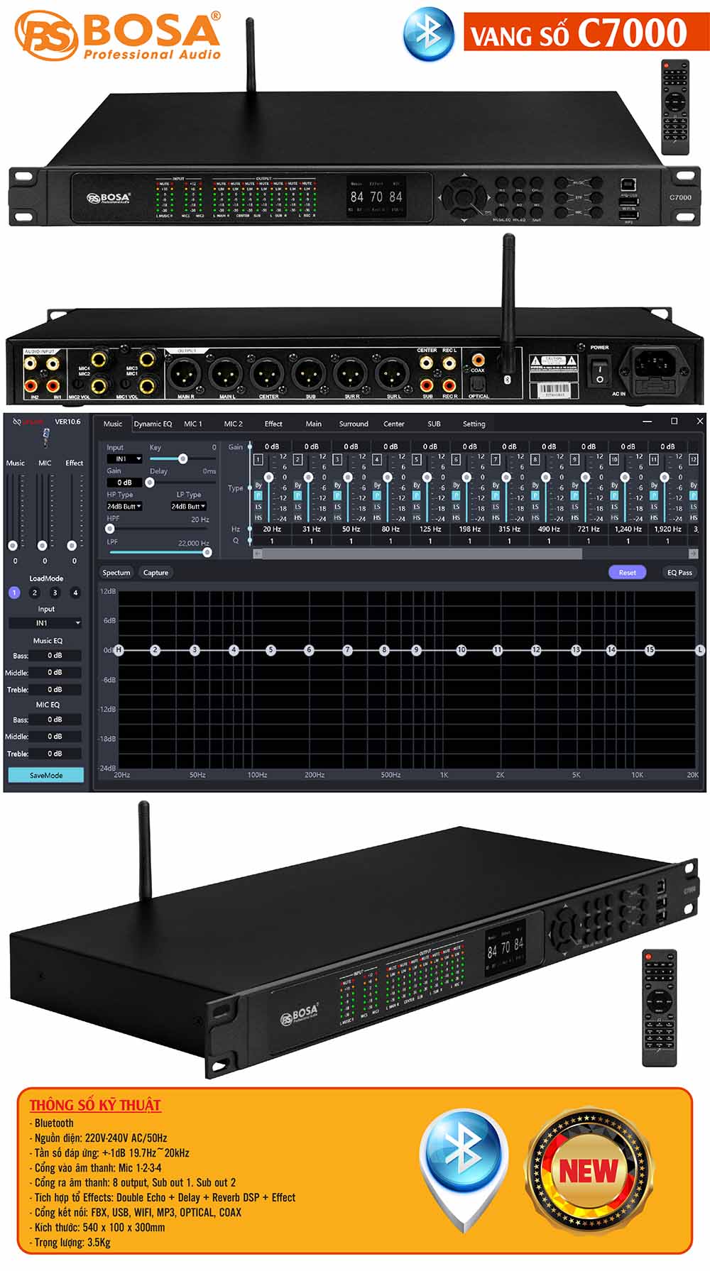 Vang số Bosa C7000