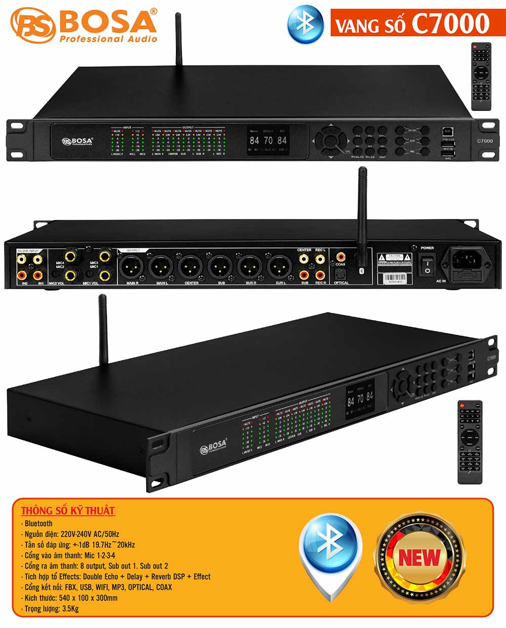 Vang số Bosa C7000