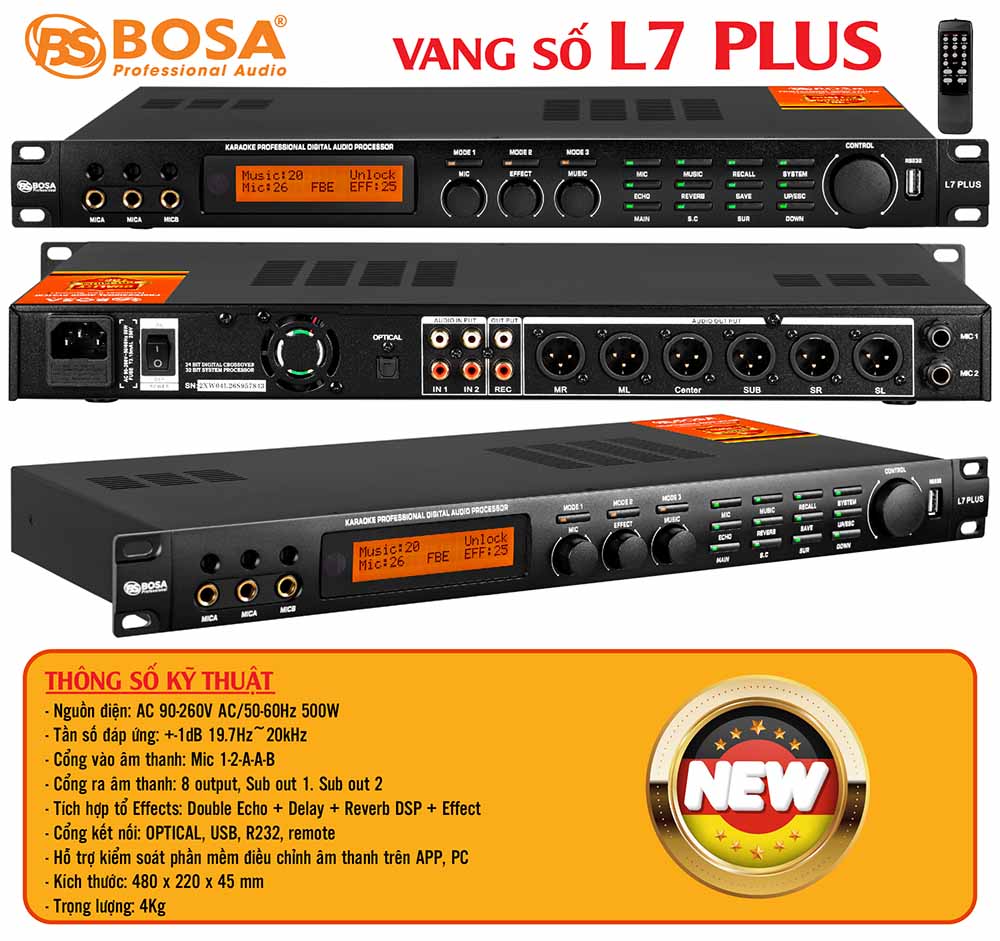 Vang số bosa L7 PLUS