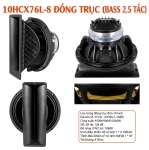 10HCX76L-8 ĐỒNG TRỤC (BASS 2.5 TẤC)