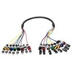 DÂY CÁP CANON XLR 8 ĐỰC CÁI (DÀI 1M)