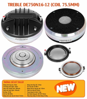 Treble DE750N16-12 (Coil 75.5mm)