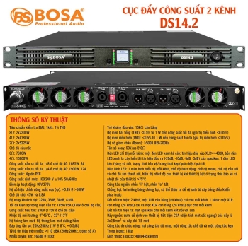 Main cục đẩy công suất 2 kênh bosa DS14.2