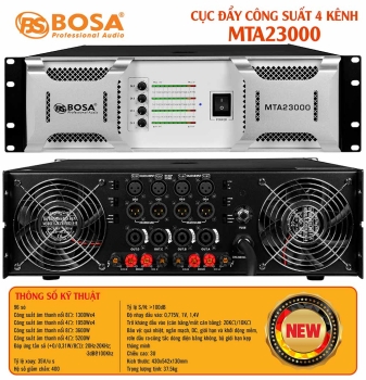Cục đẩy công suất 4 kênh bosa MTA23000