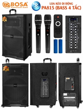 LOA KÉO DI ĐỘNG BOSA PA815 (BASS 4 TẤC)